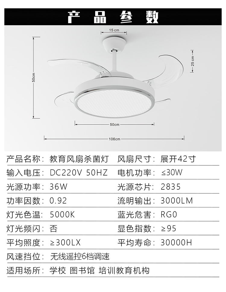 教育風扇燈白(圖30)